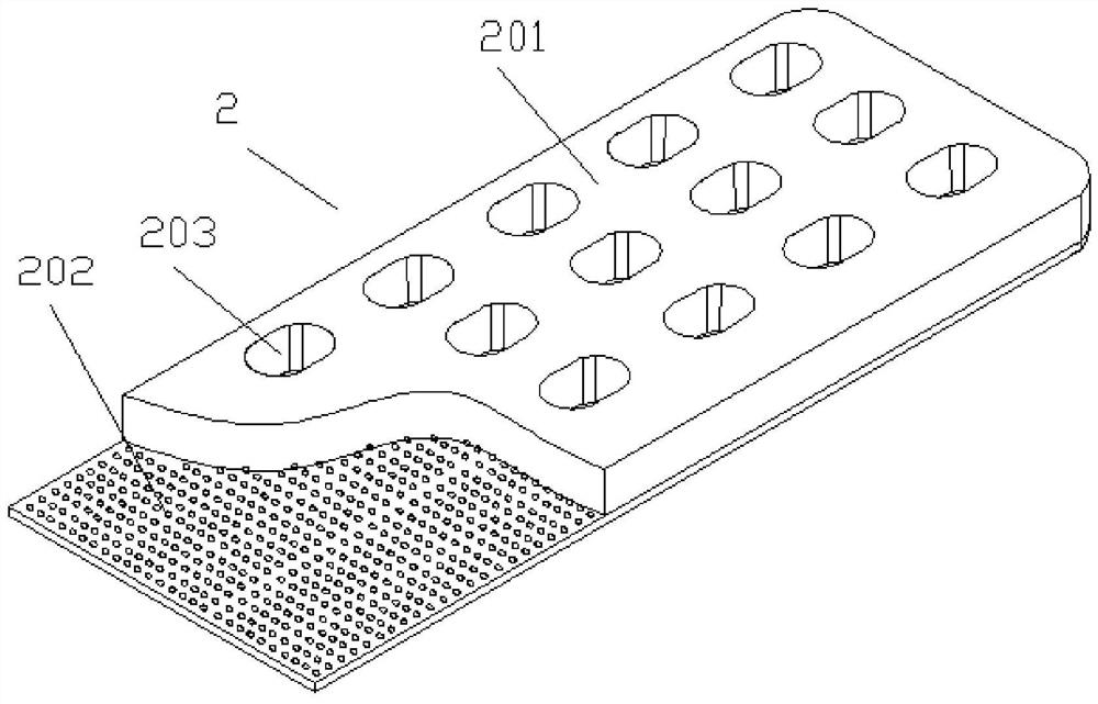 Plate-shaped support for strengthening bone surface or bone surface to be repaired