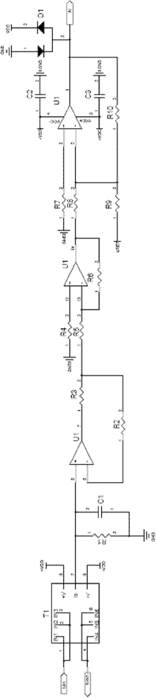 High-precision current detection circuit based on CPU (Central Processing Unit)