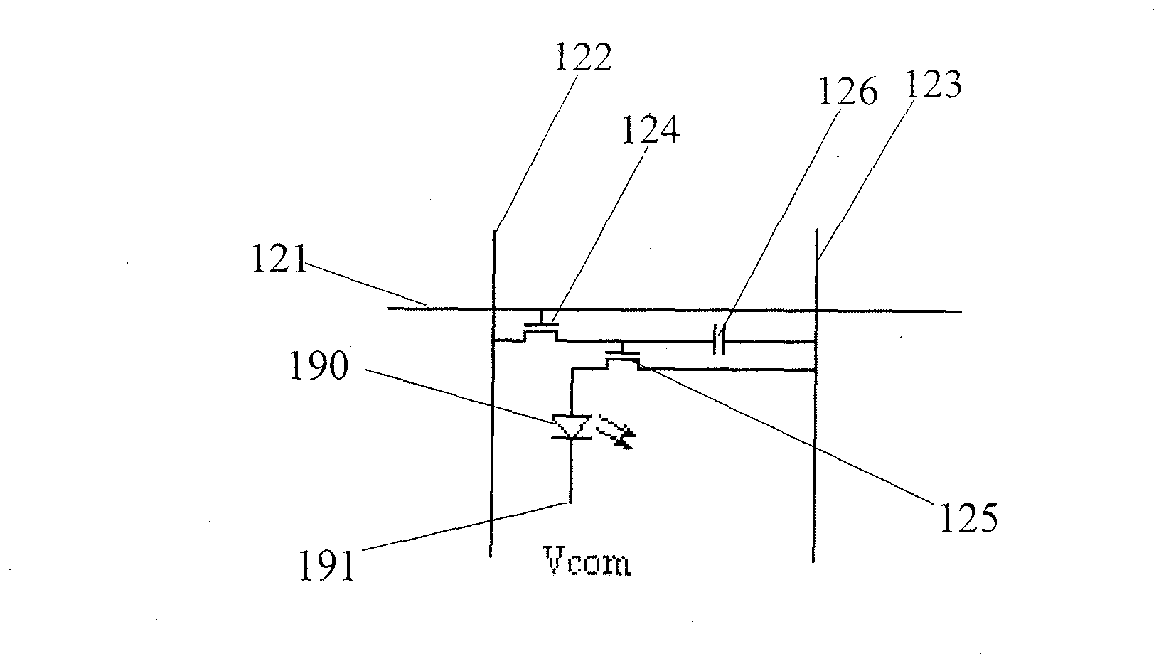 Organic light-emitting diode (OLED) display screen and touch detection unit