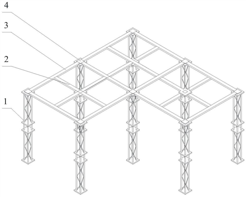 Supporting formwork and construction method thereof