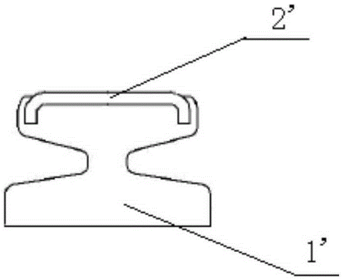 A magnetic suspension steel-aluminum composite conductor rail