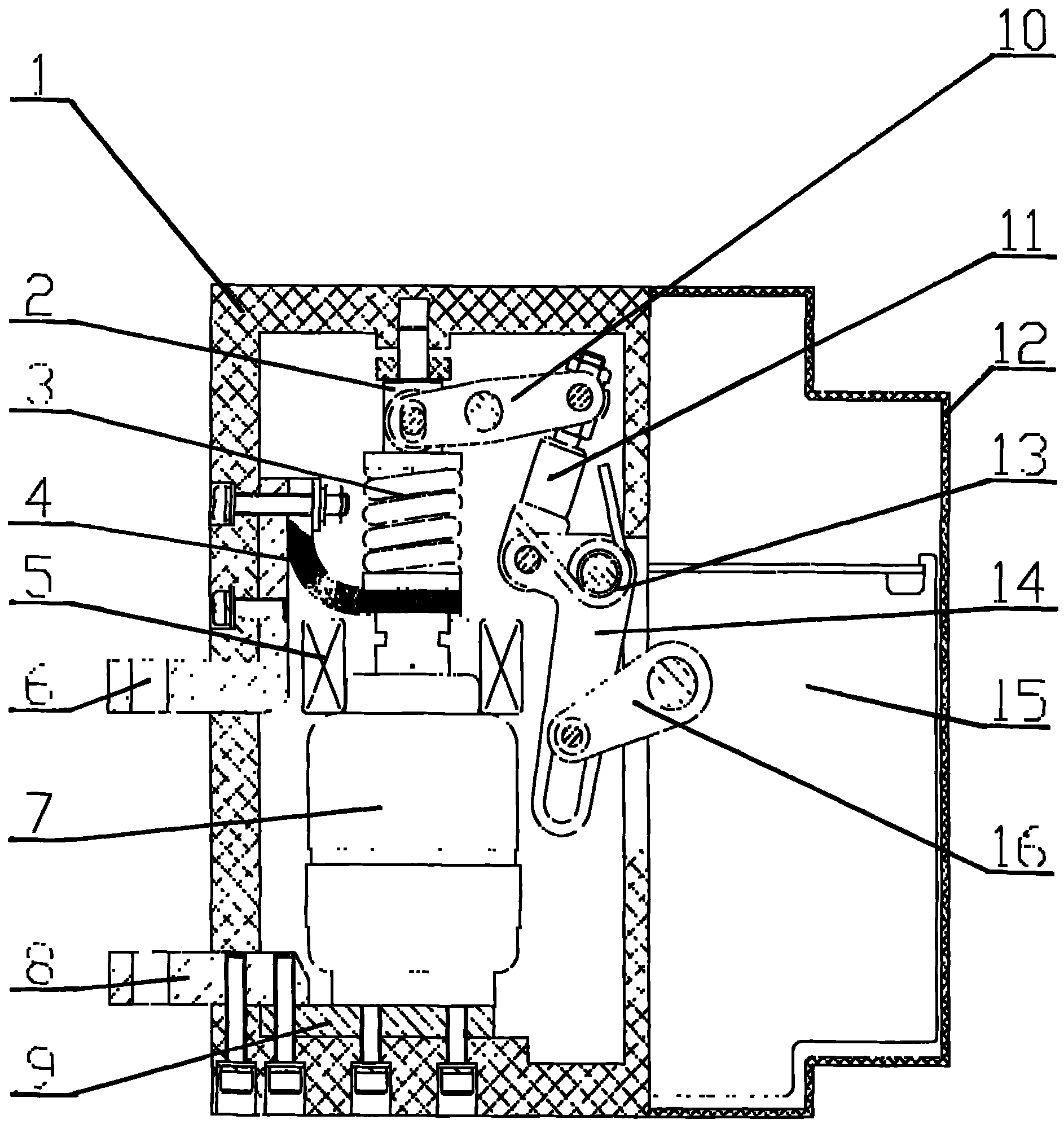 Low-voltage universal vacuum circuit breaker
