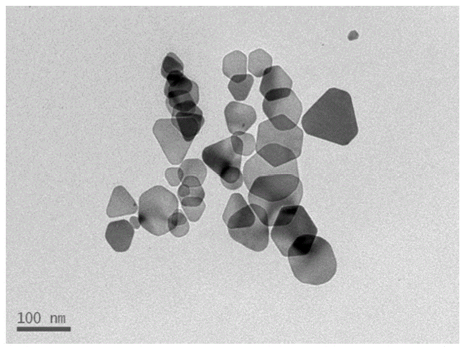 Method for compounding hexagon silver nanosheet