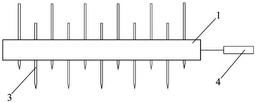 Arrangement device and arrangement method for pin electrodes in high-voltage electrostatic separator