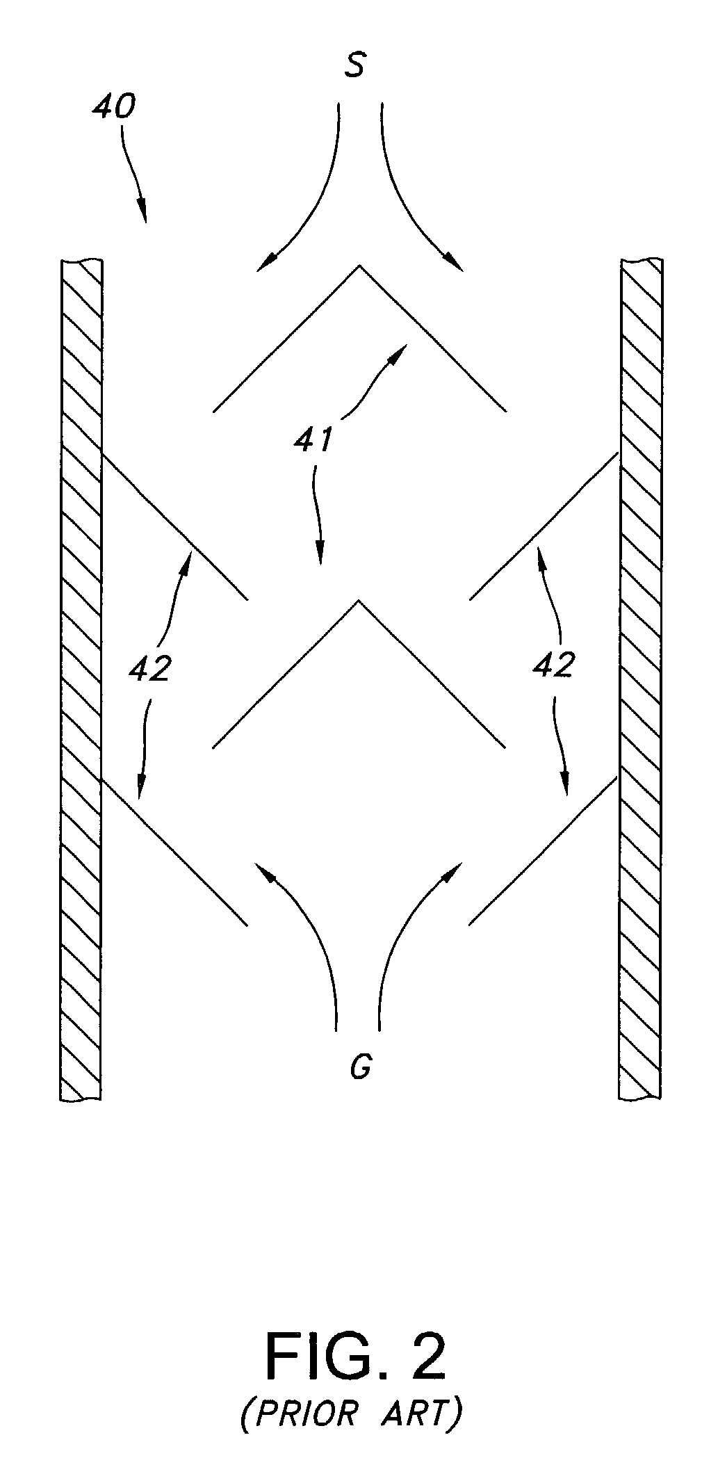 Apparatus for countercurrent contacting of gas and solids
