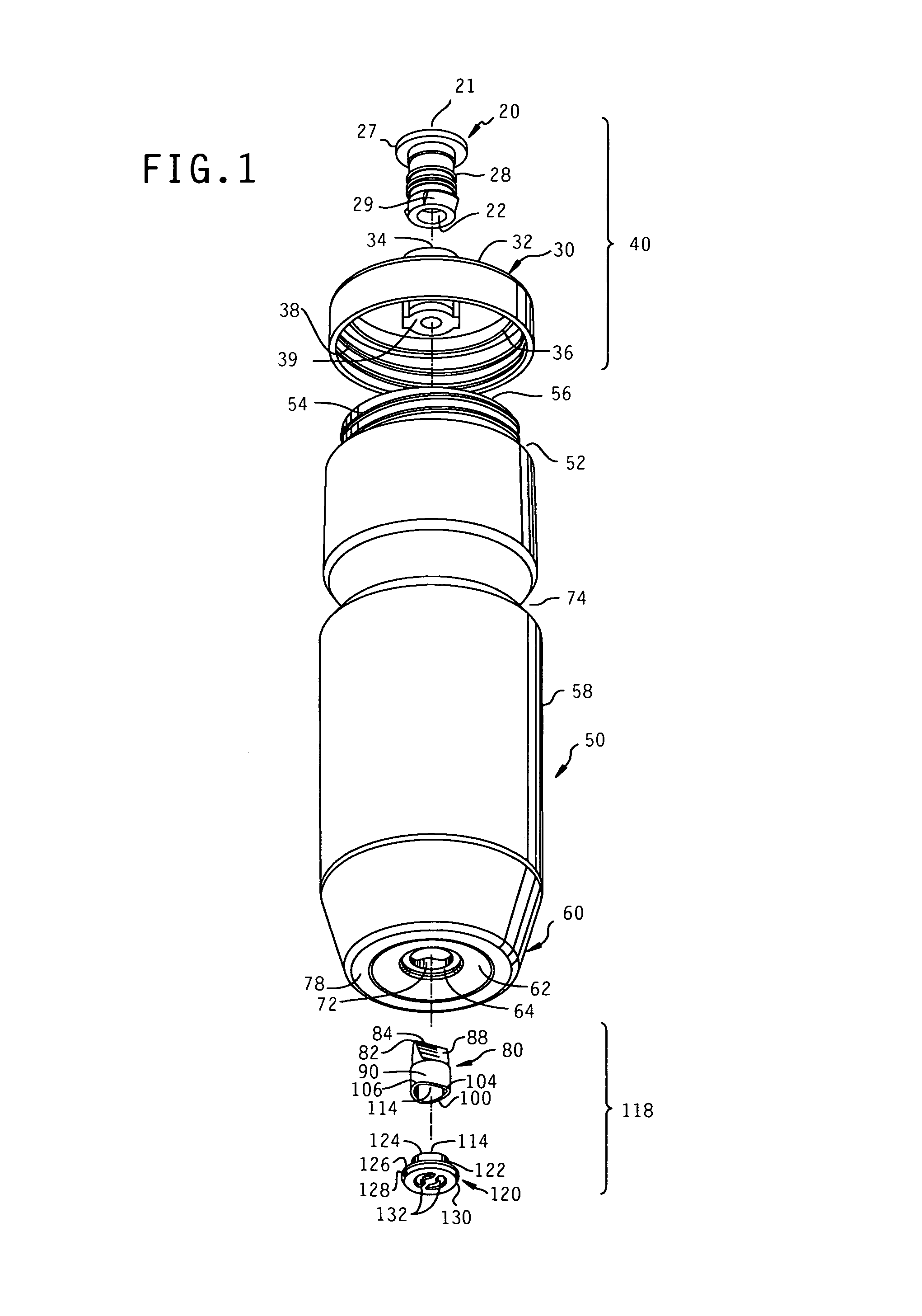 Sports bottle with preloaded valve and methods
