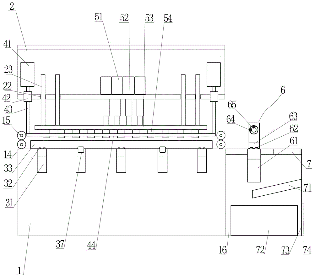 Plastic cloth edge sealing, winding and storing device