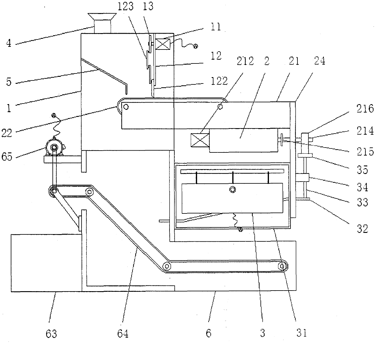 A steam type biomedical waste crushing and disinfection device