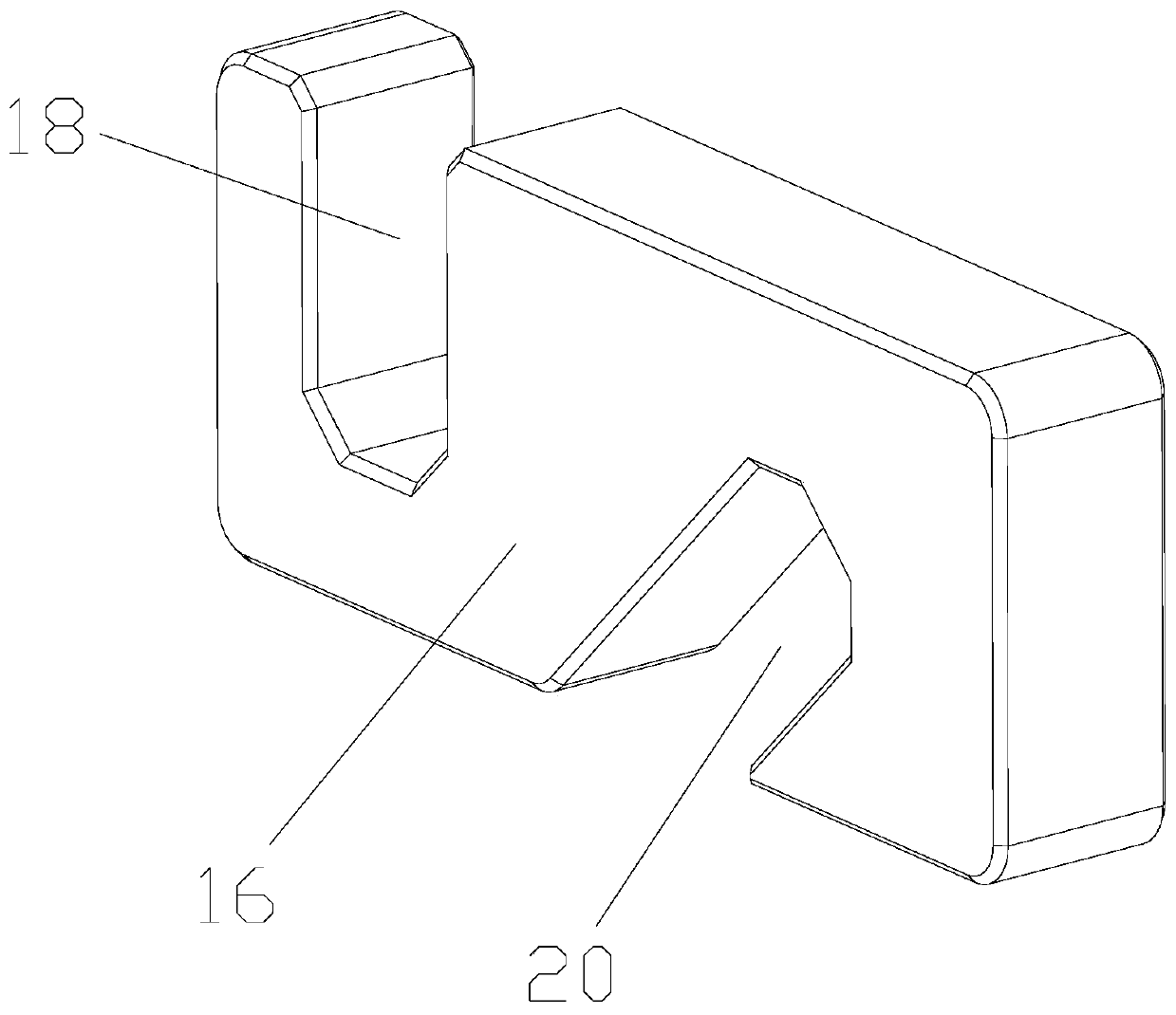 Universal bracket for testing lateral force of power connector