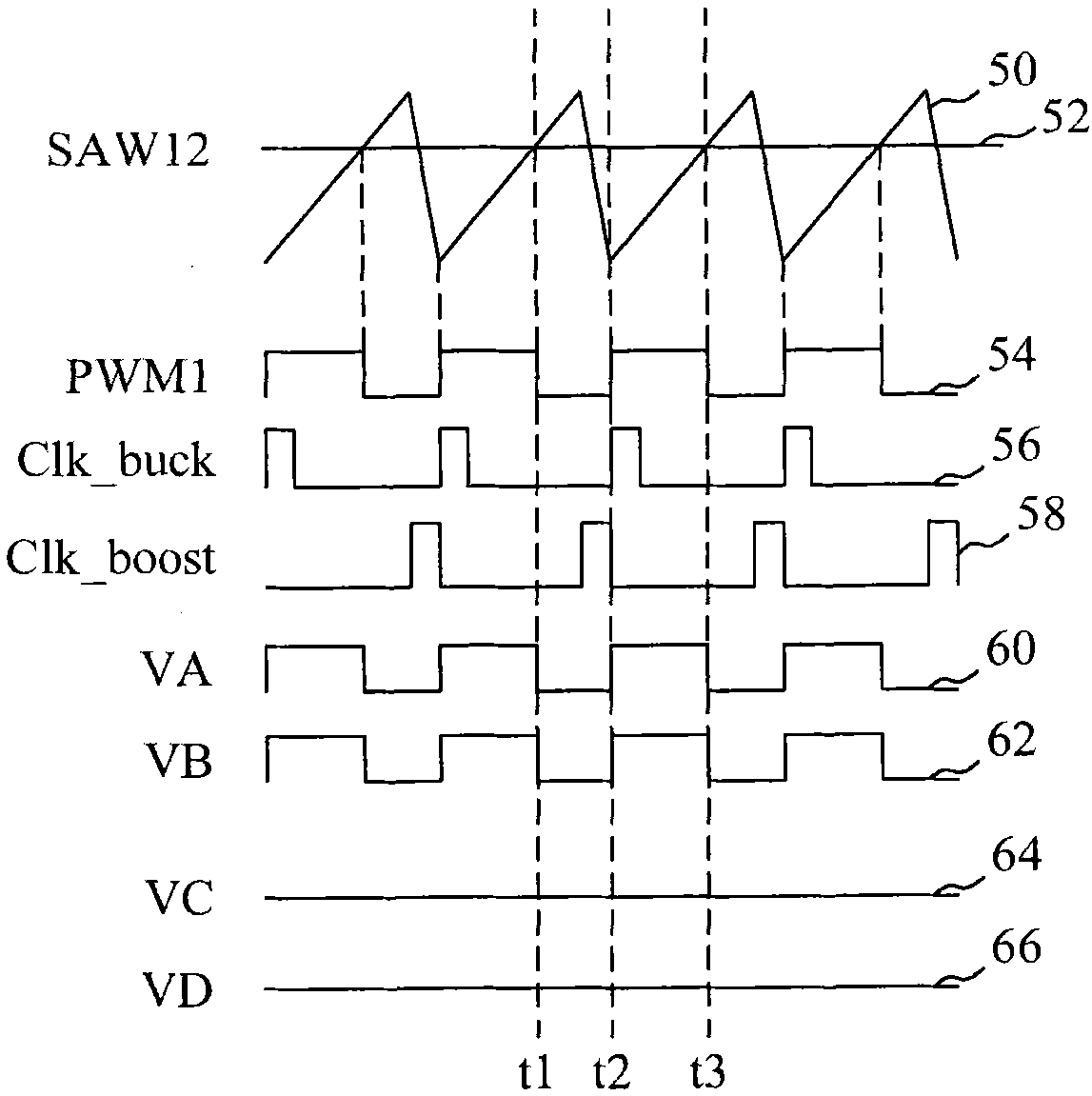 Boost-buck type power supply converter and control method thereof