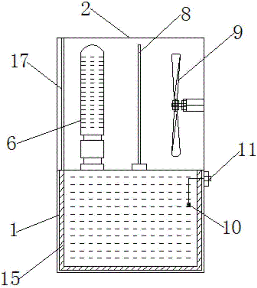 Heater of cooling tube row coupled with phase-change heat storage box