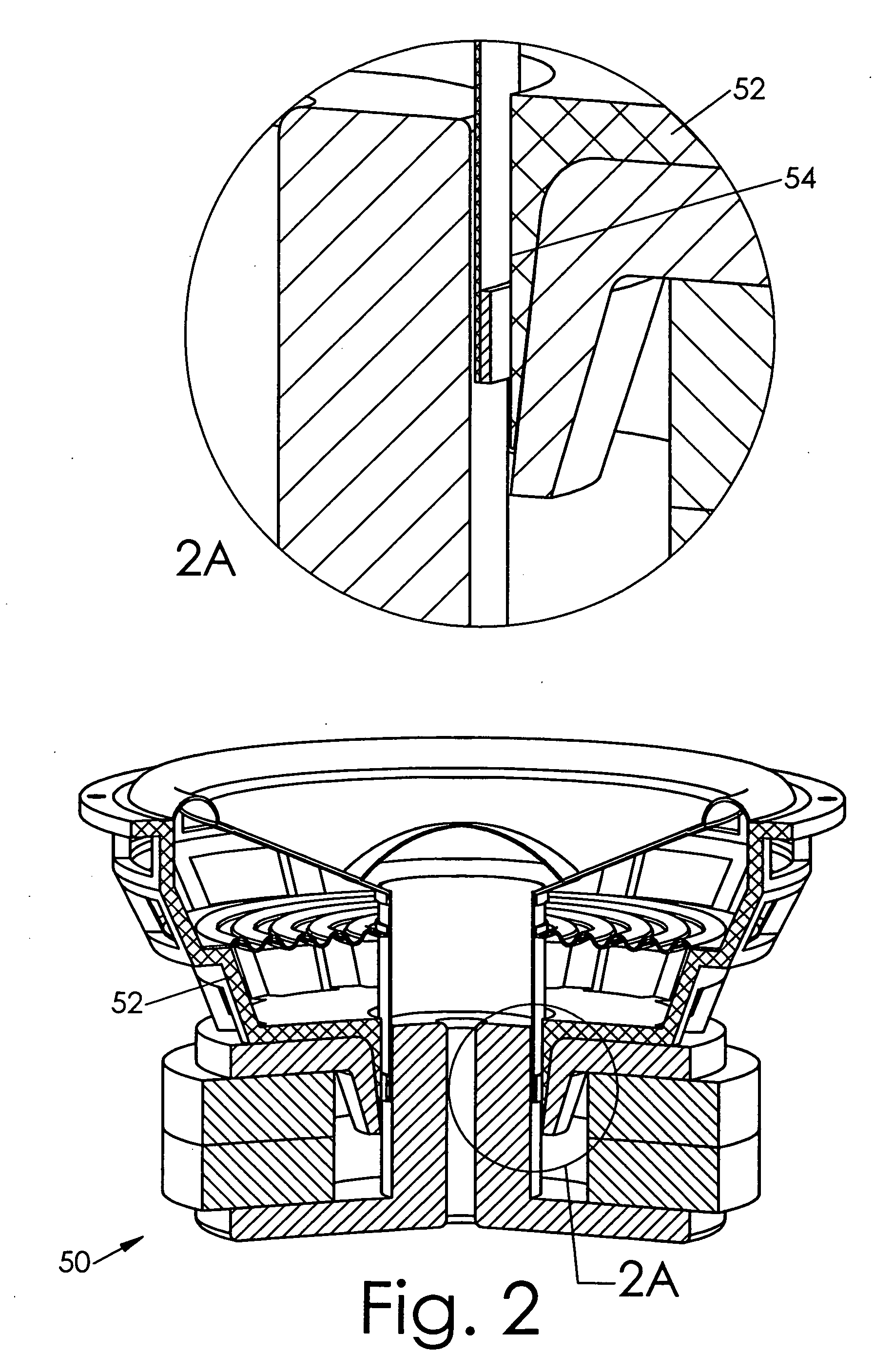 Magnetically tapered air gap for electromagnetic transducer