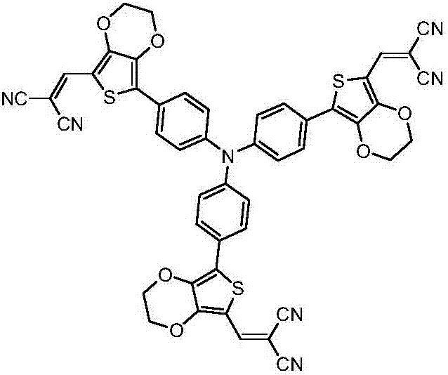 Star-shaped triphenylamine derivative, and preparation method and applications thereof