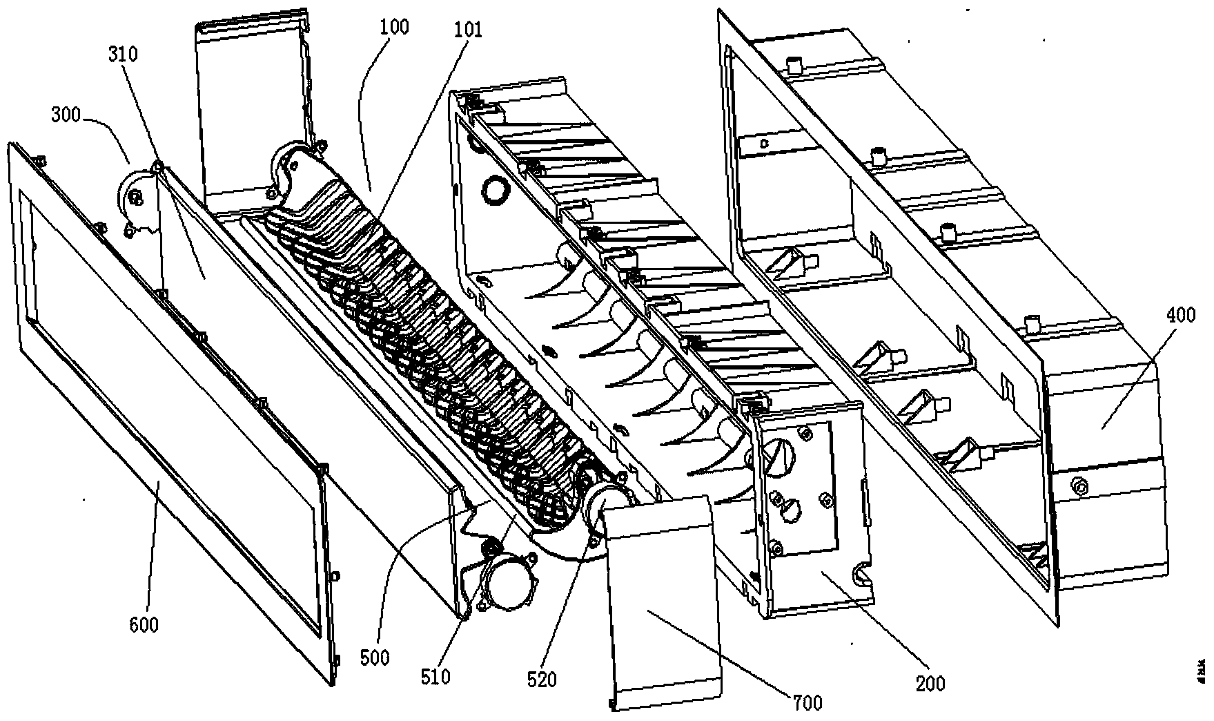 Air sweeping blade and air conditioner with same