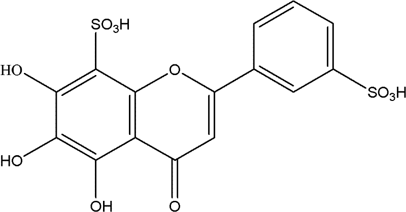 Flavonoid compound and application thereof in preparation of pharmaceutical preparation