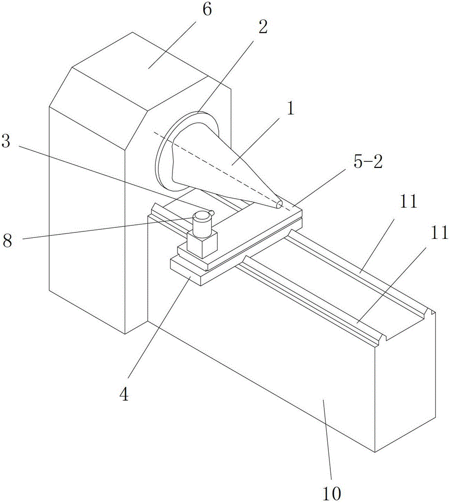 Laser rotating direct-exposure imaging device and method used for revolution surface
