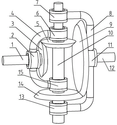 Bevel gear universal reducer