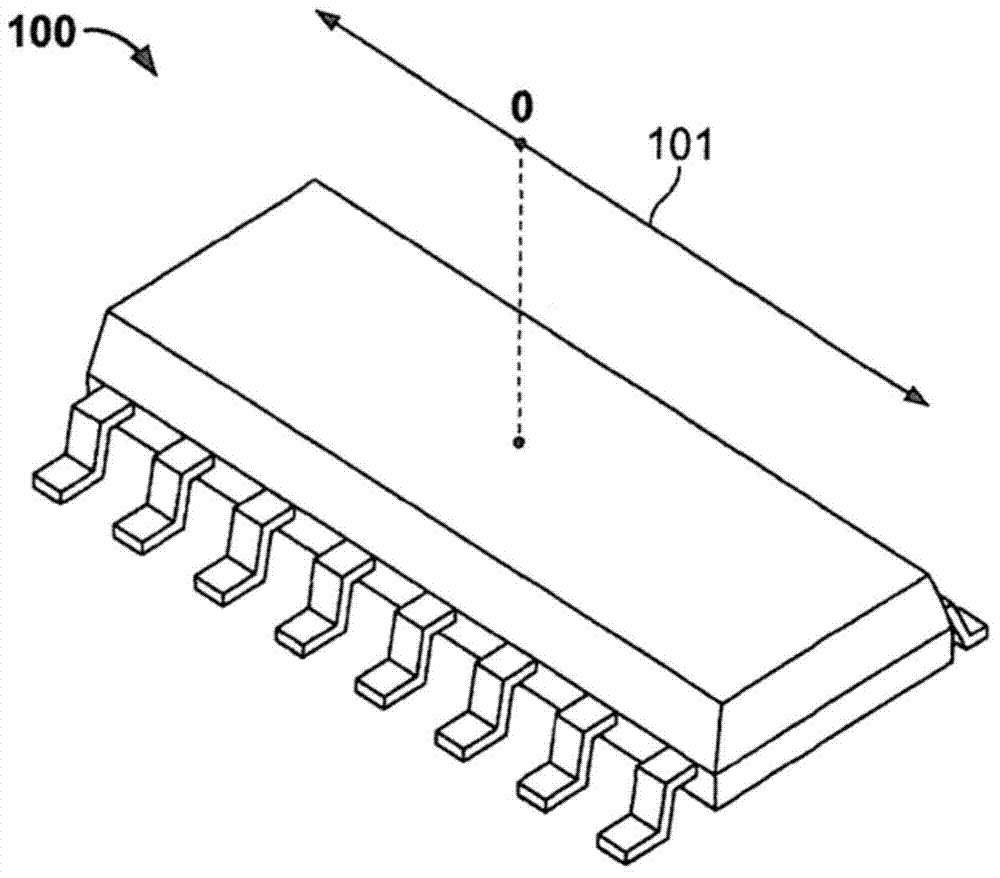 Displacement sensor for contactlessly measuring a position by means of a plurality of magnetic field sensors arranged in series