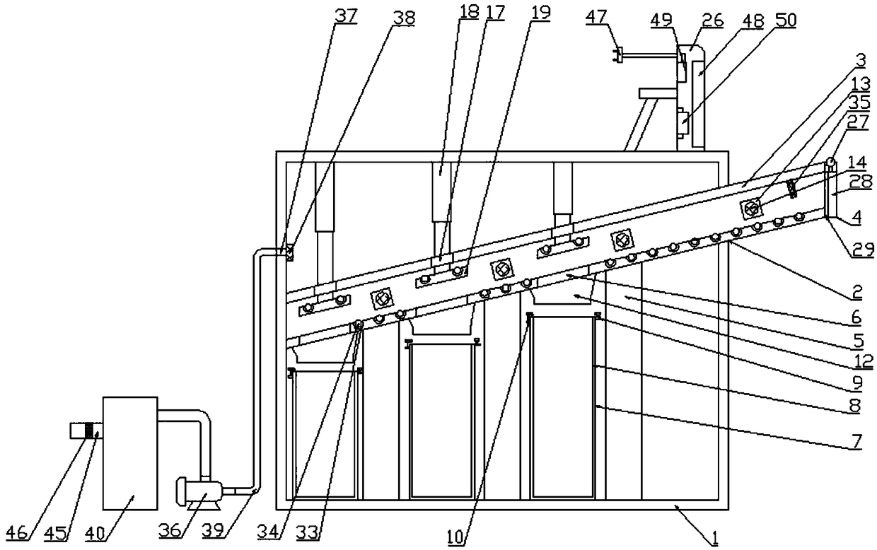 Device for automatically sorting and recovering domestic garbage