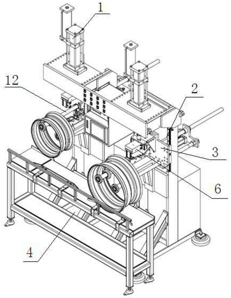 Automatic testing equipment for testing the airtight performance of rim welds