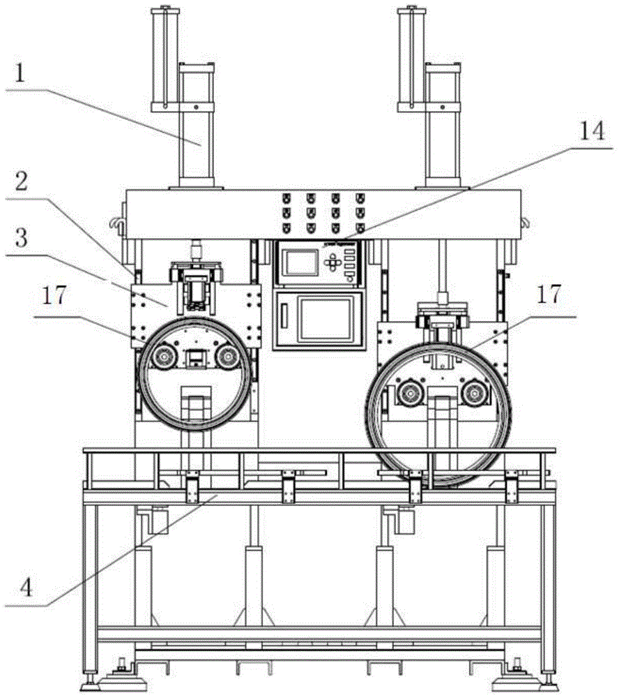 Automatic testing equipment for testing the airtight performance of rim welds