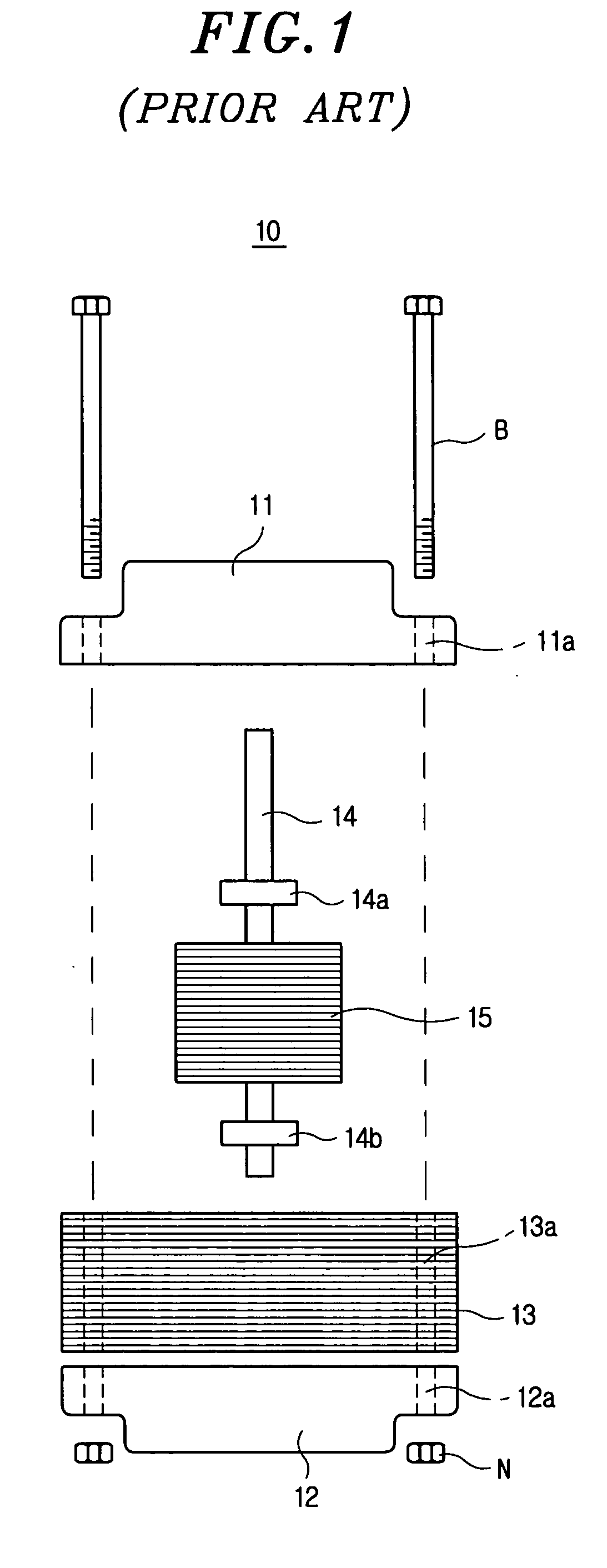 Motor having stator made of soft magnetic powder material