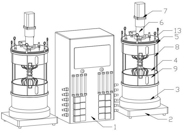 Biological reaction device for animal cells