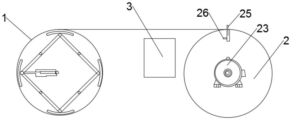 A kind of packing tape packing device and packing method