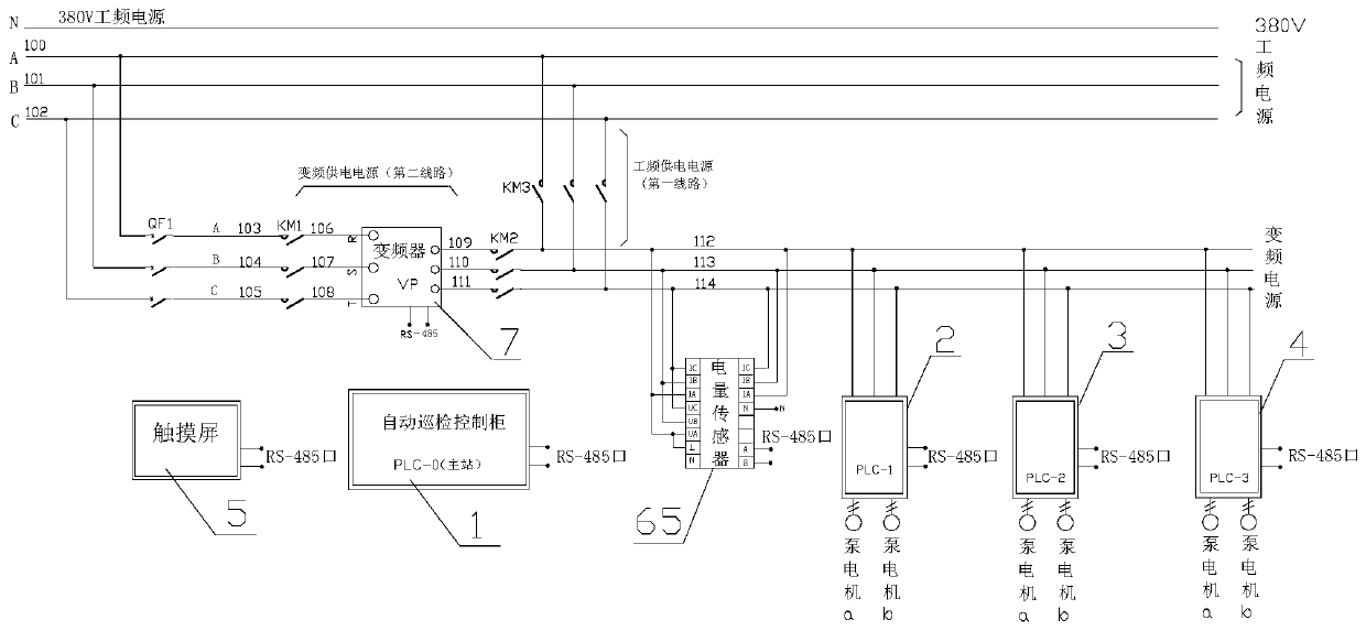 Fire extinguishing water supply system with automatic inspection and pump motor starting functions