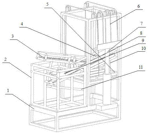 Light material high-station automatic feeding device