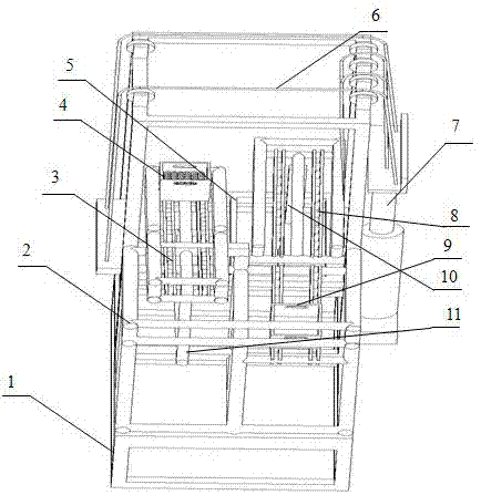 Light material high-station automatic feeding device