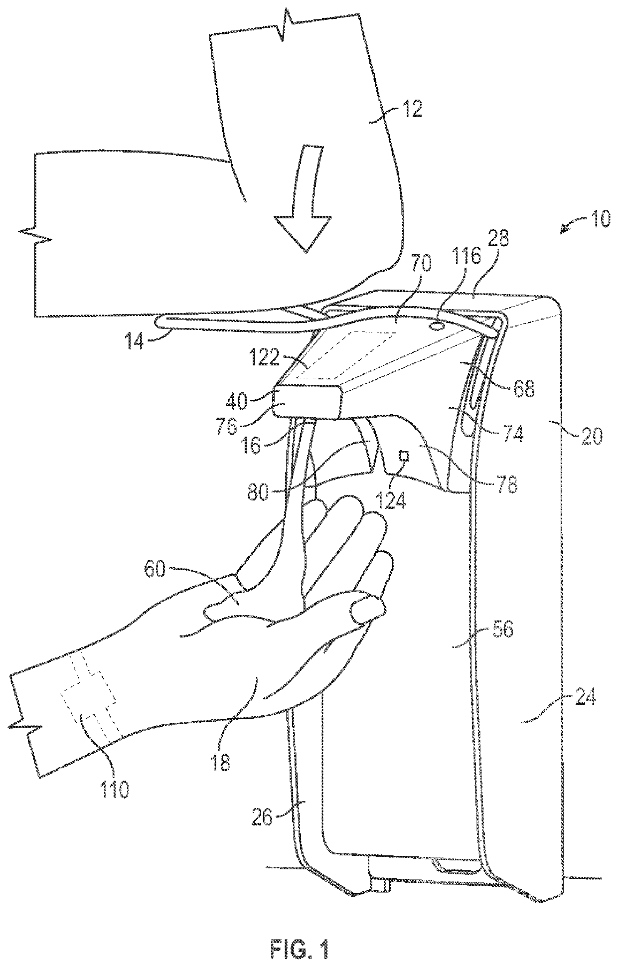 Fluid dispenser with wake up sensor