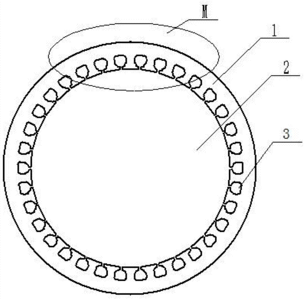 Rotor punching sheet for outer rotor motor of household electric appliance fan