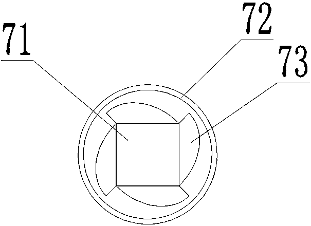 A handcart-type switch cabinet crank handle