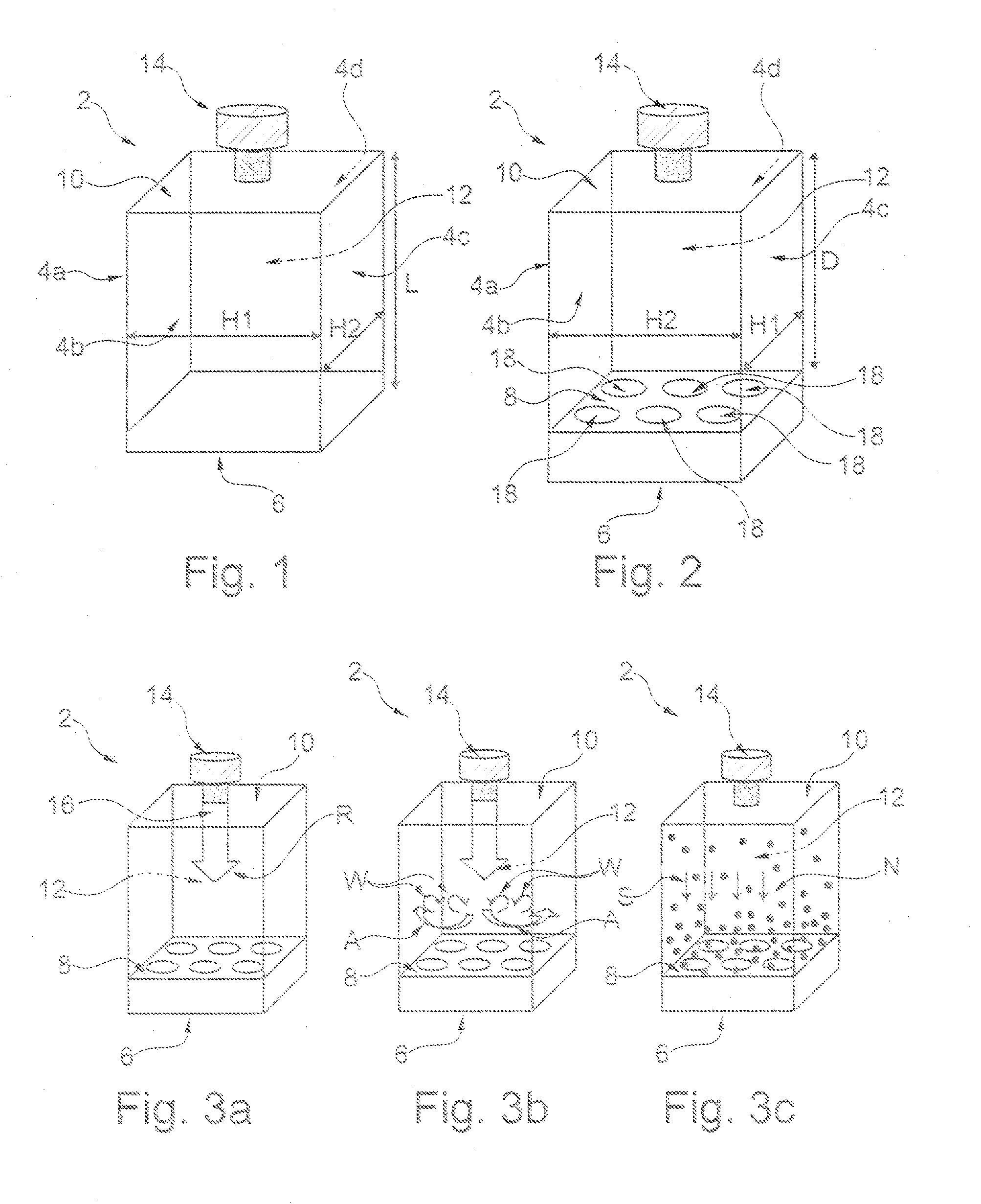 Device and method for wetting a sample with an aerosol