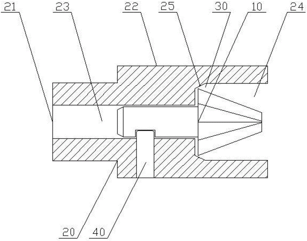 External flanging puncher pin