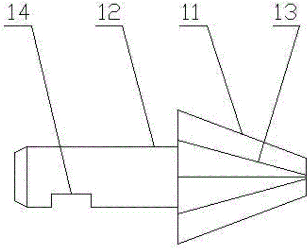 External flanging puncher pin