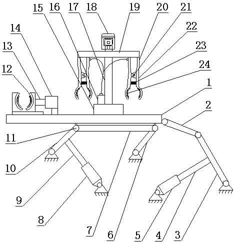 An automatic conveying mechanism for machining equipment