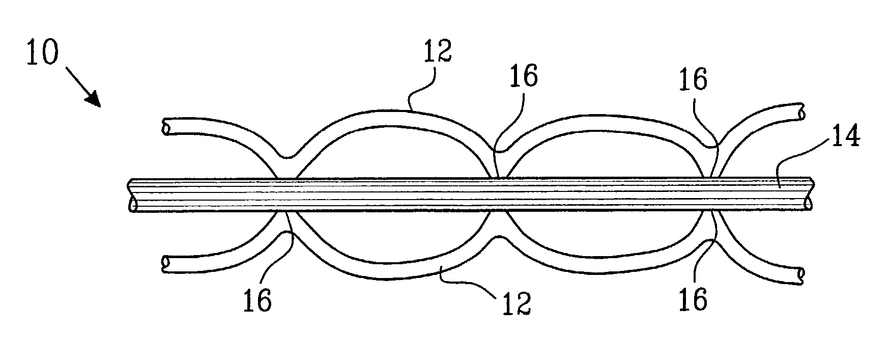 Elasticized web and a method and apparatus for its manufacture