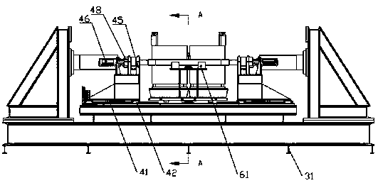 Vehicle support arm hot pressing assembly device