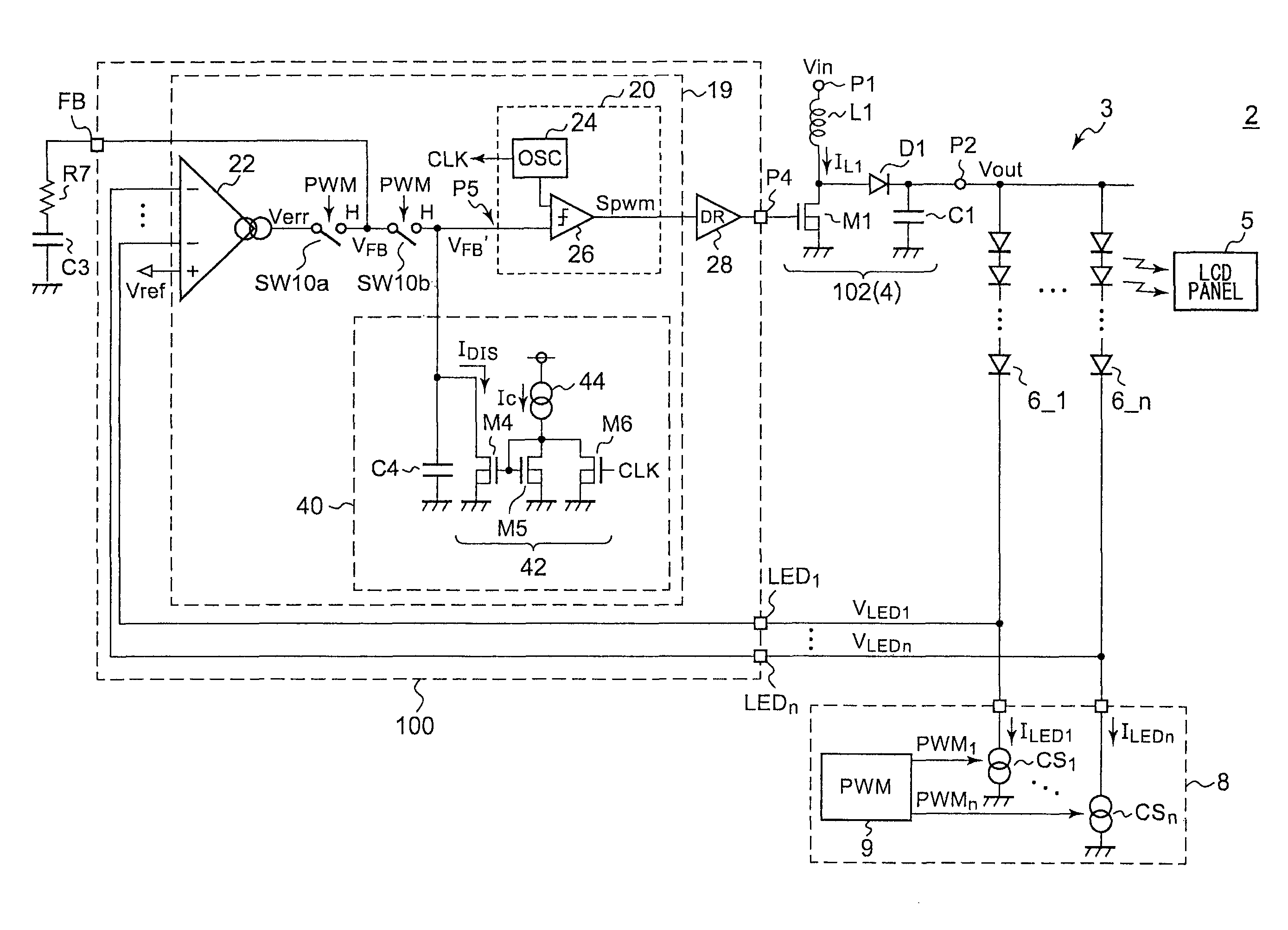 Control circuit for switching power supply
