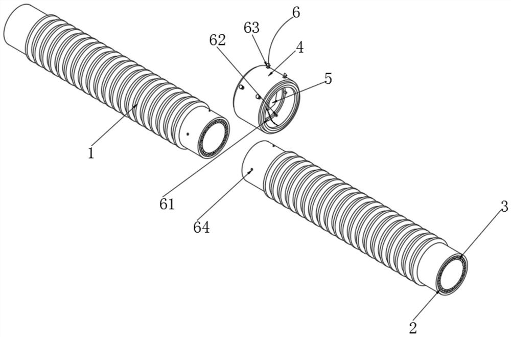 High-strength PVC compression-resistant corrugated pipe capable of reducing friction