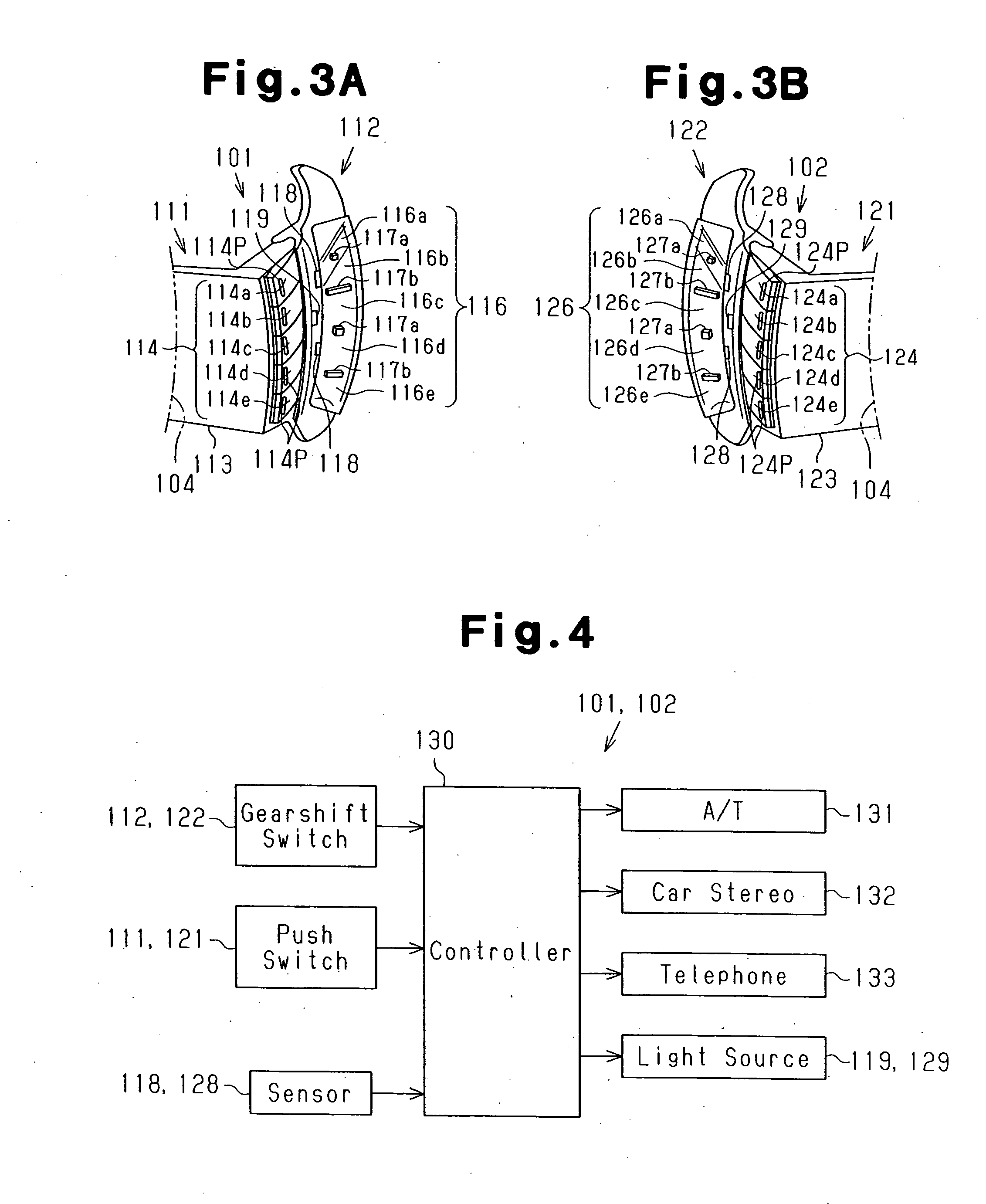 Switch apparatus for use in vehicles