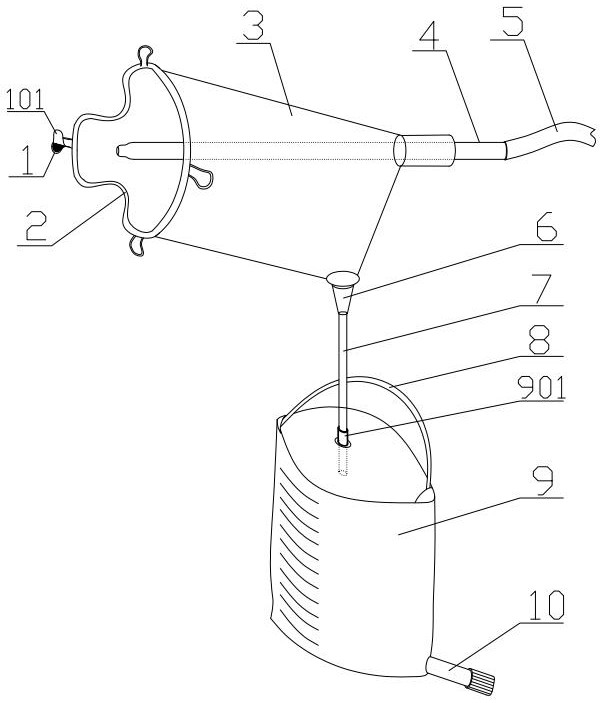 Medical intestinal lavage blowout preventer