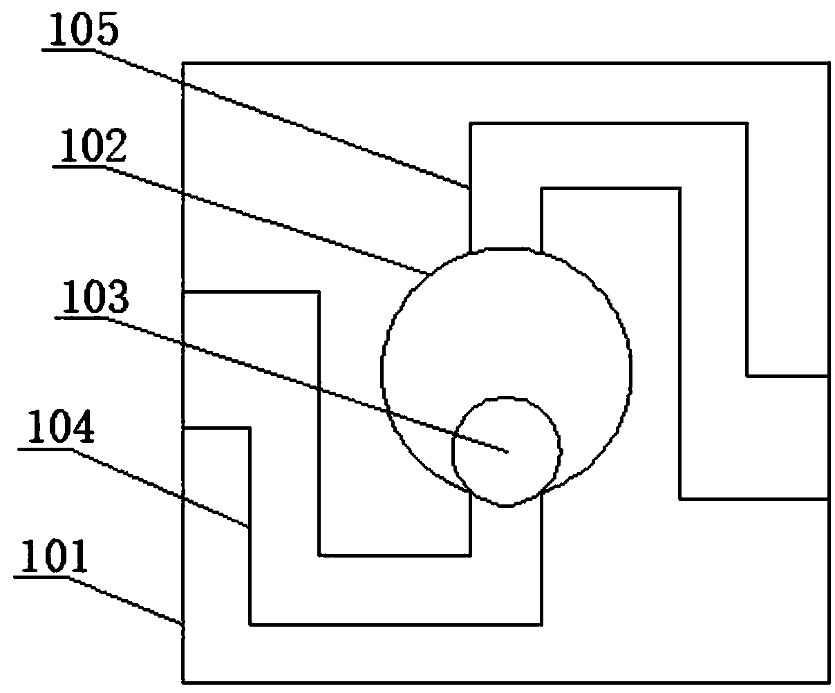 Water conveying device for high floor