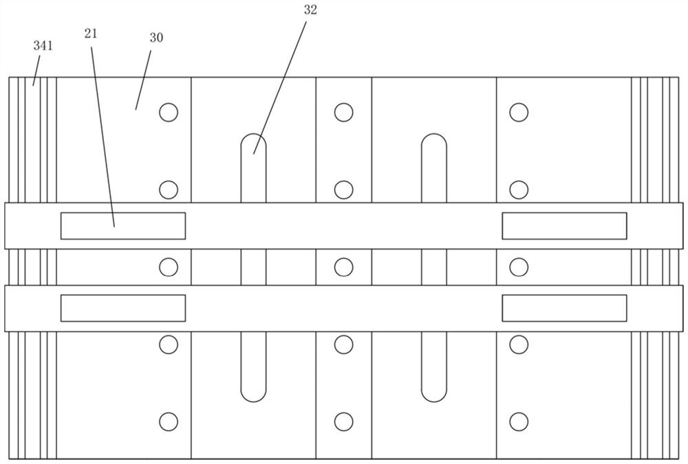 Adjustable mounting rack of total heat exchanger