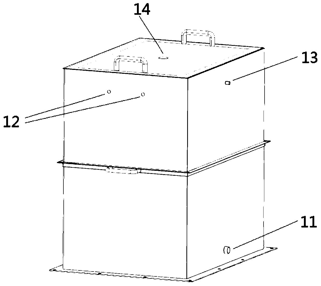 Wide-range temperature adjusting heat exchange device for copious cooling treatment of methane