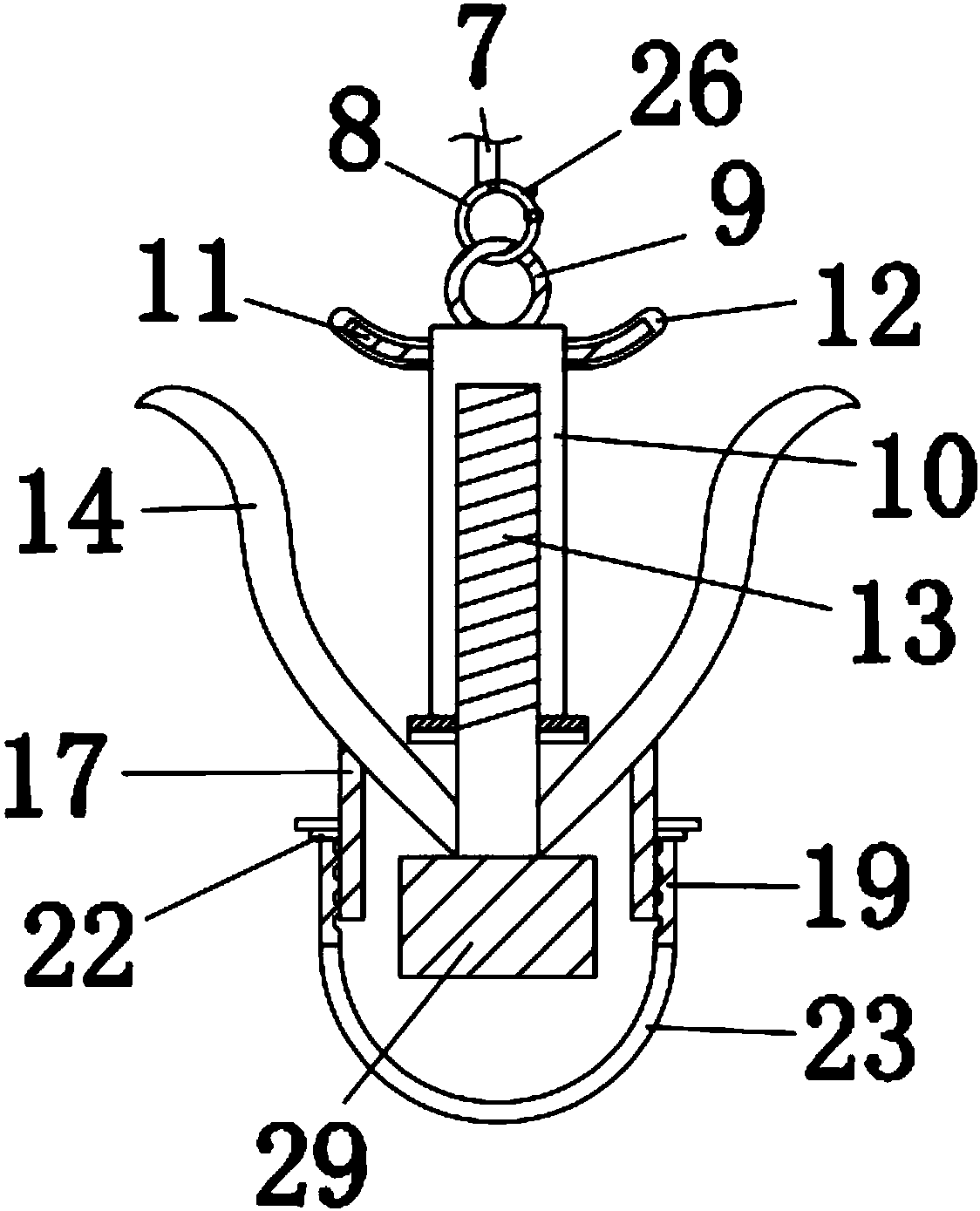 Monitoring device with multiple iron anchors for tsunami monitoring