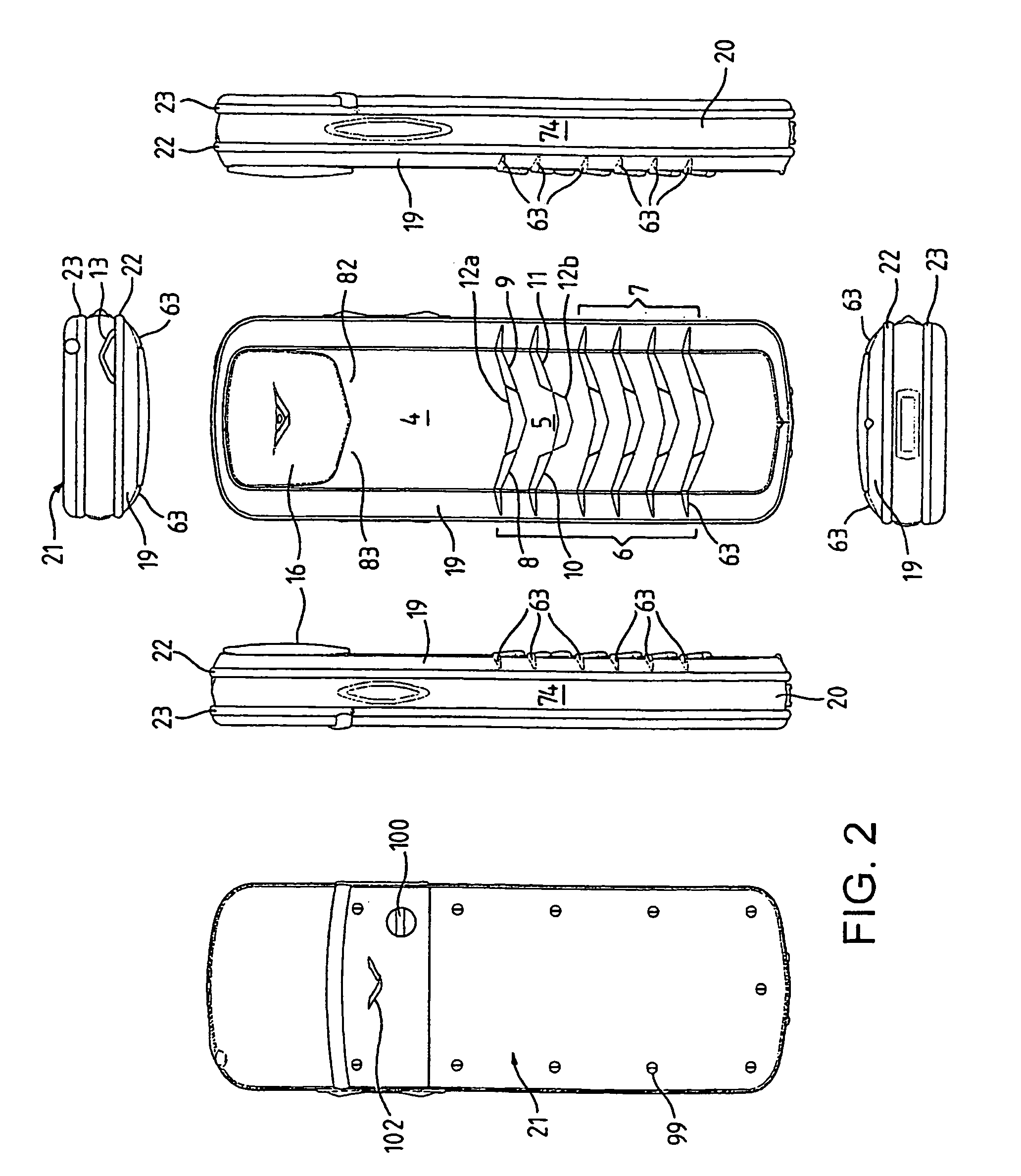 Casing for portable communication device