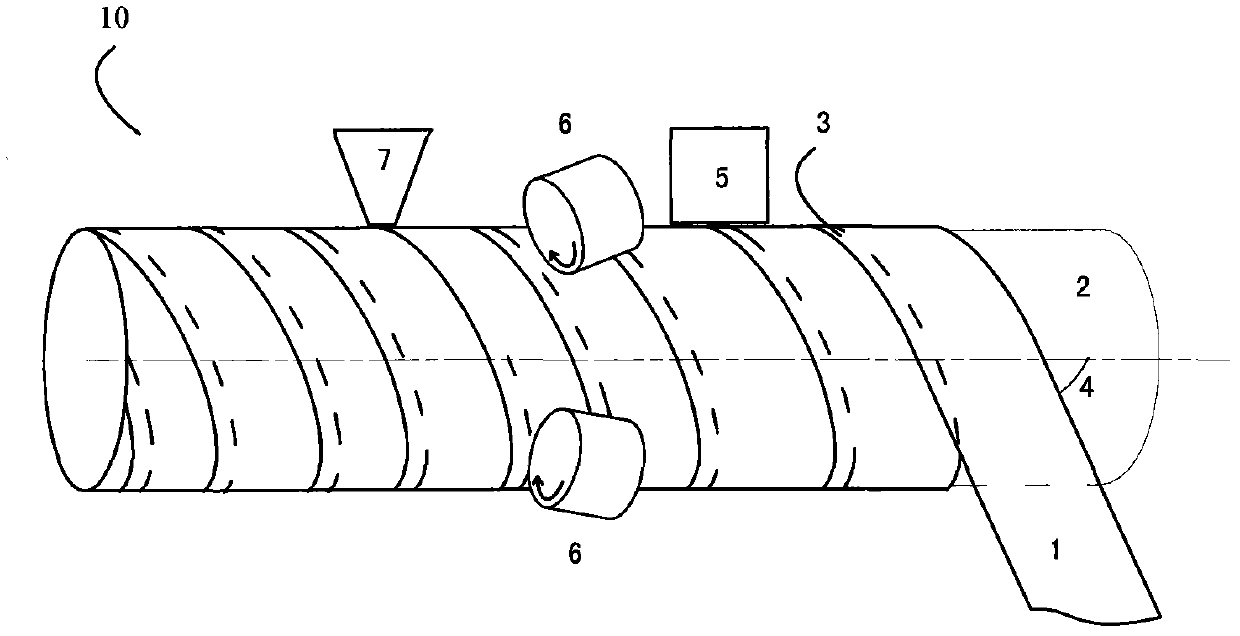 Preparation method for external pressure tubular membrane